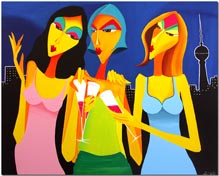 GIRLS&nbsp;IN&nbsp;MOTION von Anil Kohli (www.berliner-malerei.de)